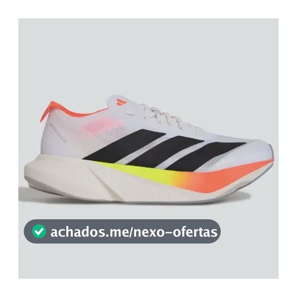 Tênis Masculino Adizero Drive Rc adidas Ftwwht/cblack/solred Liso 40 Br