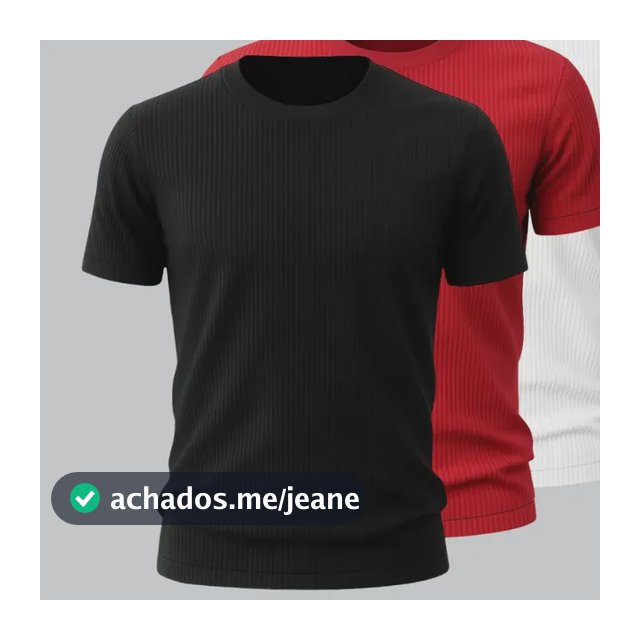 Kit 4 Camisetas Canelada Americana Masculina Ribana Premium