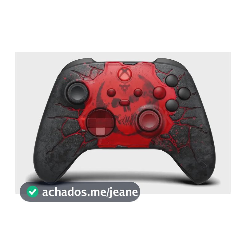 Controle Sem Fio Xbox Series X|s Ed. Limitada Gears E-day Vermelho E Preto