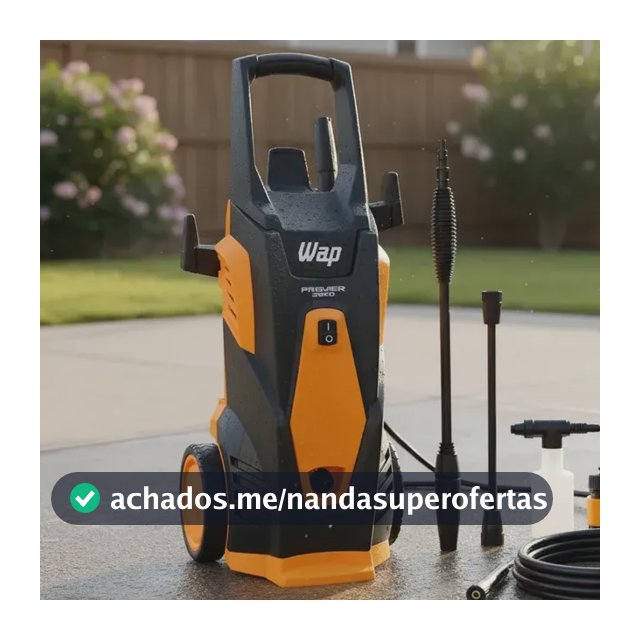 Lavadora de Alta Pressão WAP Premier 2600 1800W 2000 PSI com Aplicador de Detergente