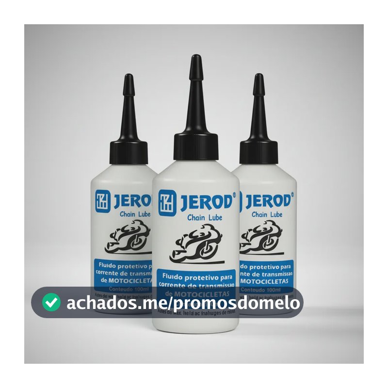 Kit 3 Óleo Lubrificante P/ Corrente Moto Grafitado - Jerod