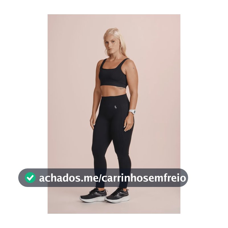 Calça Legging Max Feminina Adulto Lupo Sport Preta 36 - 38