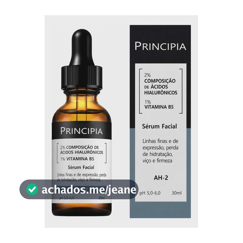 Sérum Principia 2% Ácido Hialurônico Vitamina B5 Ah-2 (30ml) Todo Tipo De Pele Dia/noite