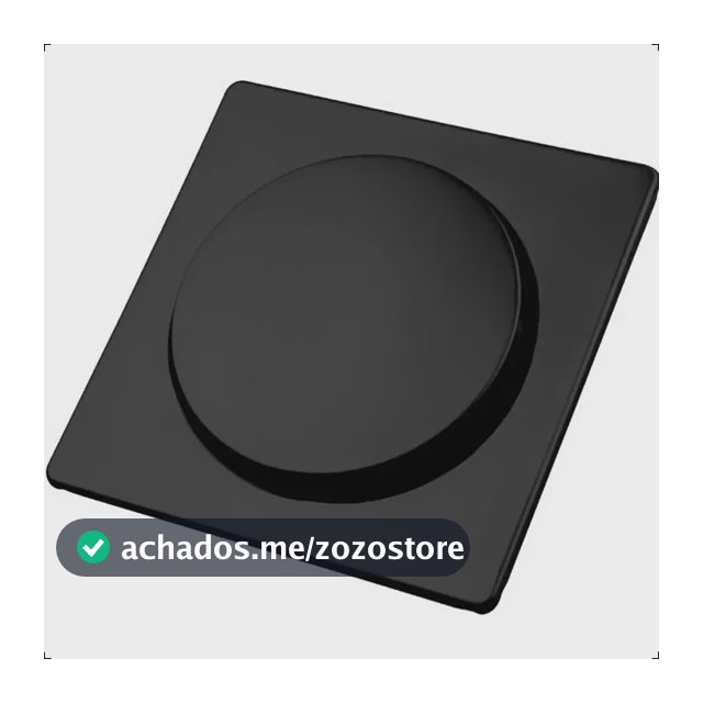 Ralo Click Inteligente 10x10 Pop Up Preto Quadrado em Aço Inox para Banheiro Premium Moderno Aromatec