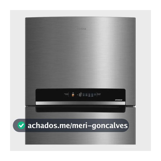 Geladeira Frost Free Duplex 491l Inverter Cor Inox Midea Cor Inox