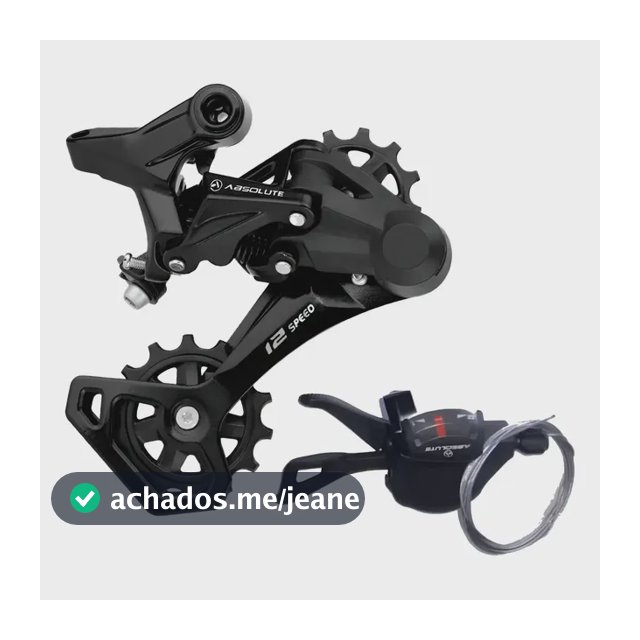 Kit Câmbio Traseiro + Alavanca Absolute Nero 12v 1x12v Mtb
