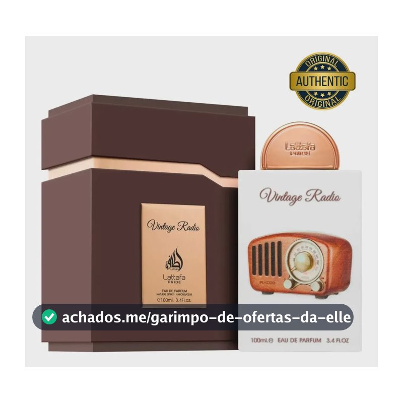 Perfume Arabe Vintage Radio Edp Lattafa Pride 100ml