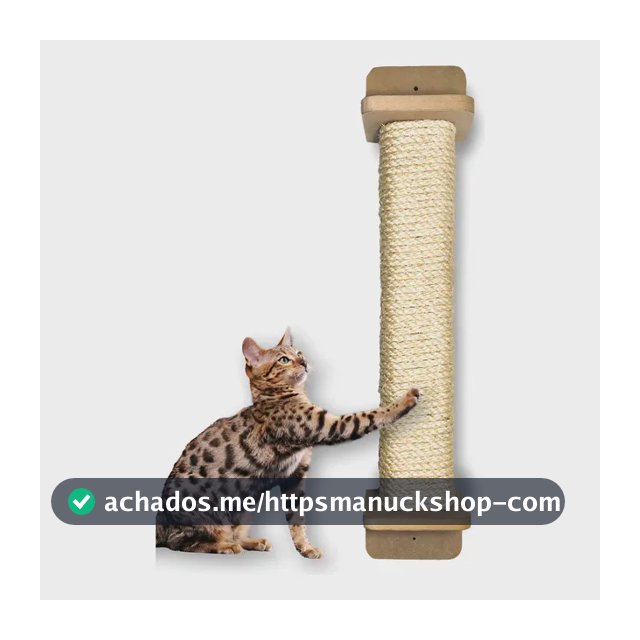 Arranhador Gato Grande Parede 80cm Sisal De 8mm Duravel