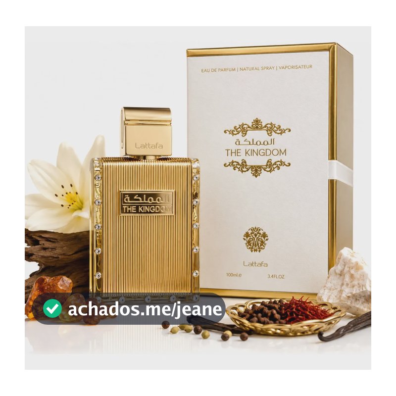 Perfume The Kingdom For Men Lattafa Árabe Masculino Edp