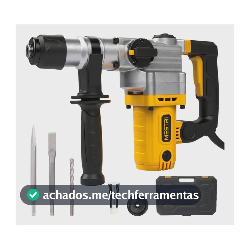 Martelete Rotativo Rompedor 26mm 1400w Elétrico Mestri M315 Amarelo 50hz/60hz