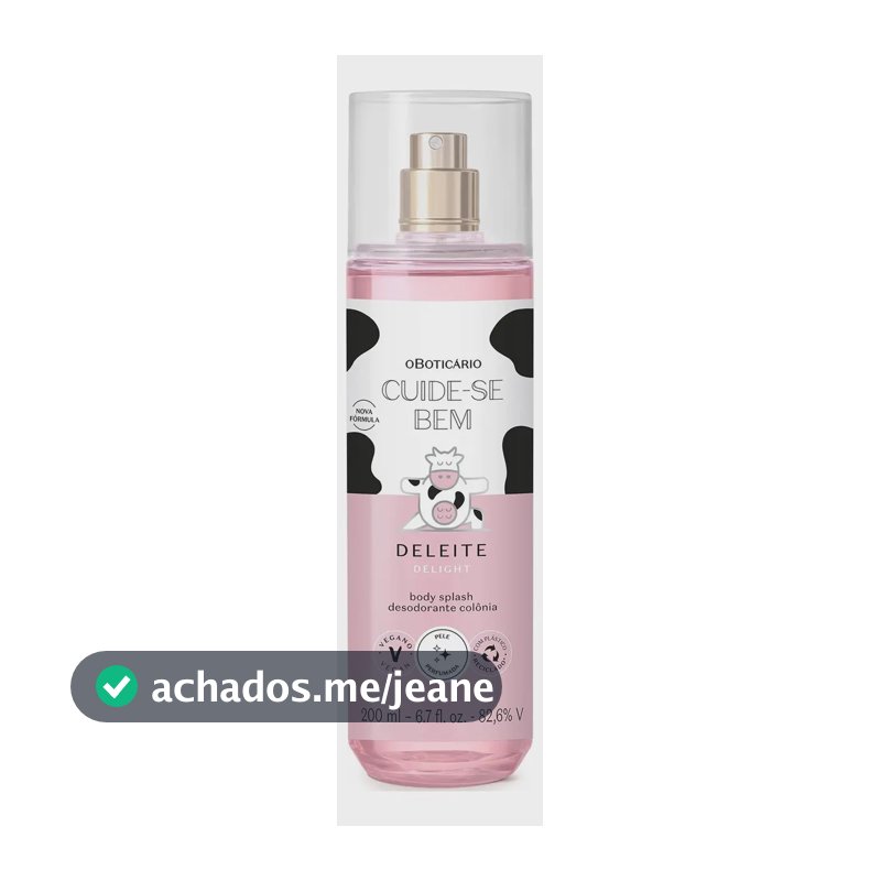 Body Splash Cuide-Se Bem Deleite 200ml O Boticário