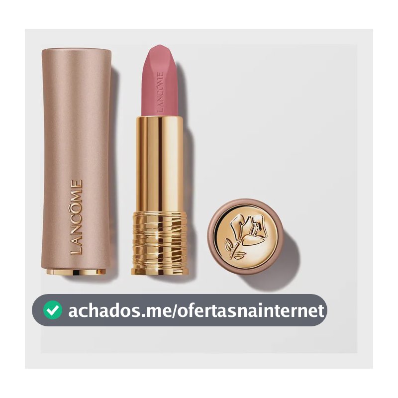 Batom Semi Matte, 320 Hush Hush , L'Absolu Rouge Intimatte, Lancôme, 3,4g