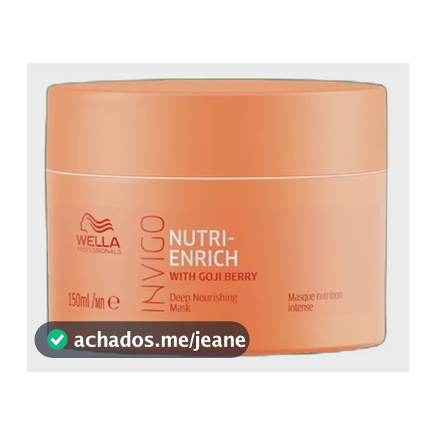 Wella Invigo Nutri-enrich - Máscara De Nutrição 150ml Blz Única