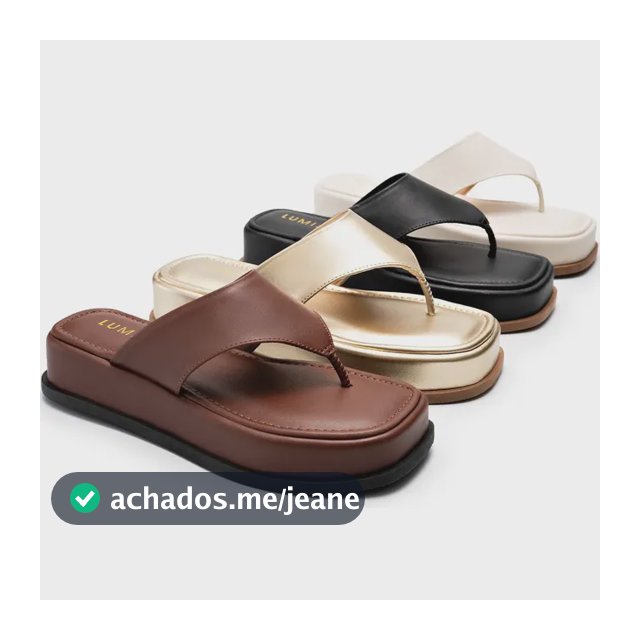 Tamanco Flatform Confortável Chinelo De Dedo Sandália Papete