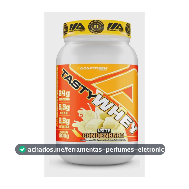 Proteína Adaptogen Science Tasty Whey Gourmet em pó sabor Leite condensado x 900g