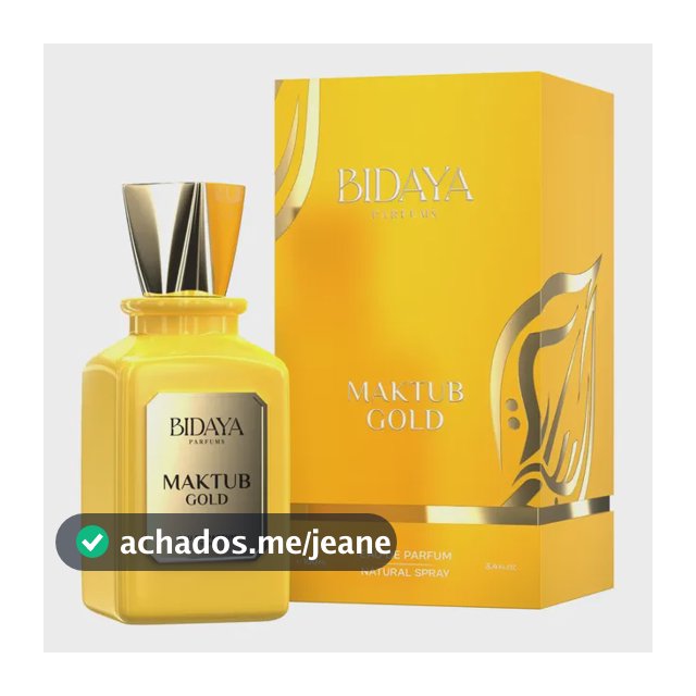 Perfume Bidaya Maktub Gold Eau De Parfum 100ml