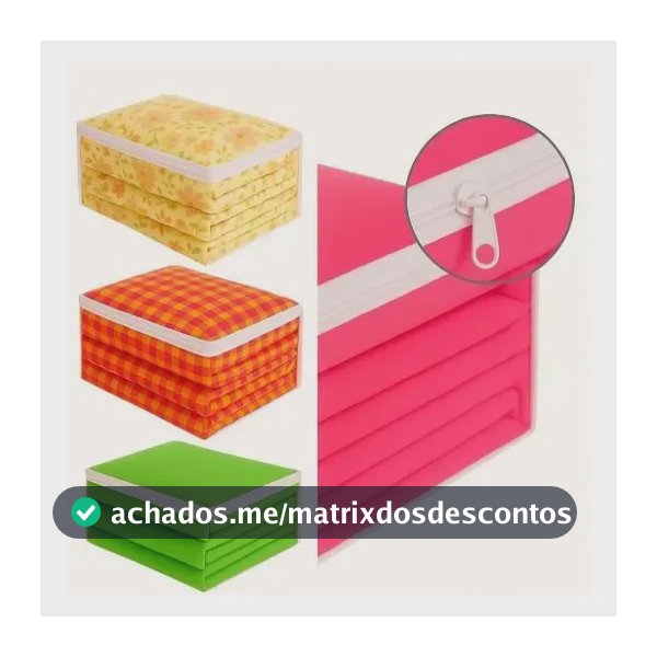 Kit 10 Saco Organizador Closet Edredon Cobertor C/ Ziper 100% Pvc Transparente