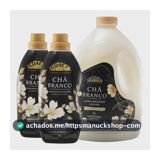 Kit 3 Coala Laundry Lava Roupas + 2 Amaciantes 1l Chá Branco
