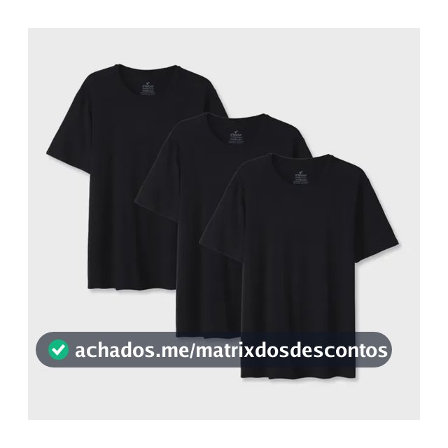 Kit 3 Daily T-shirt Feminino - Gênero Feminino