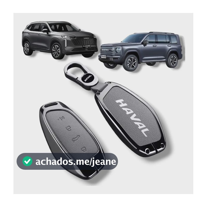 Capa Chave Chaveiro Gwm Haval H9 H6 2026 2027 Couro Metal