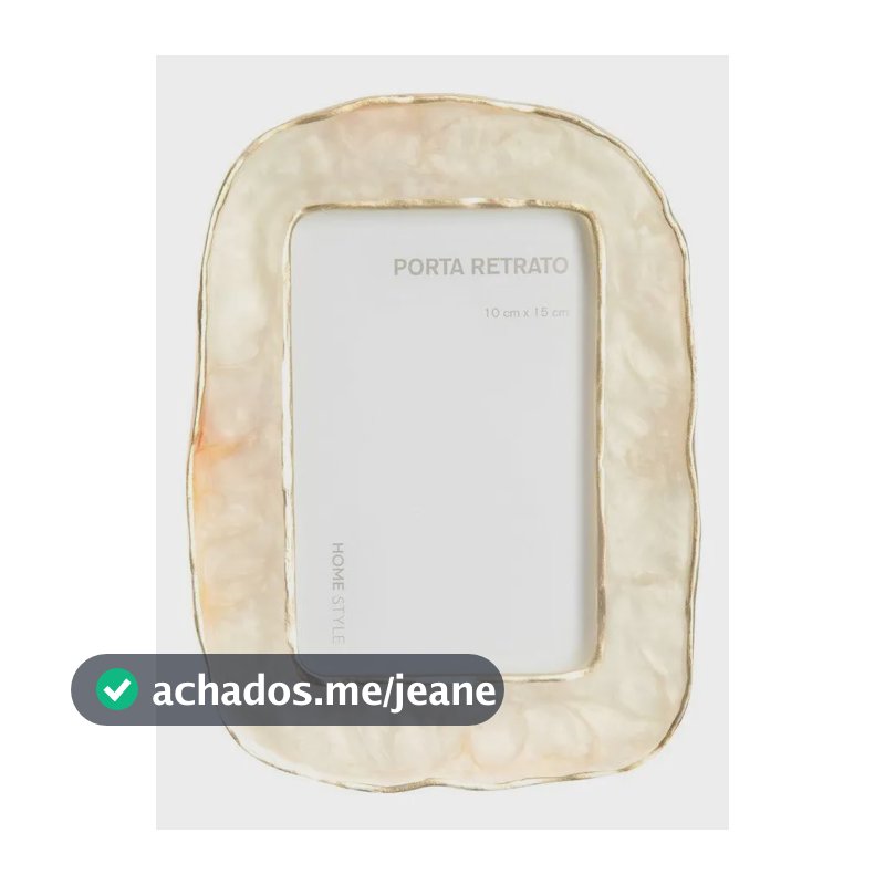 Porta Retrato Gemme 10 X 15 Cm Ntgy Home Style Bege