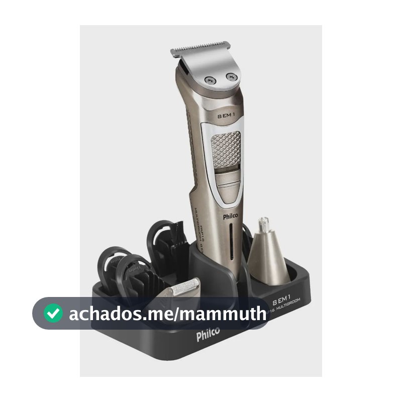 Aparador de Pelos Philco Multigroom 8 Em 1 Pap16 Cor Chumbo