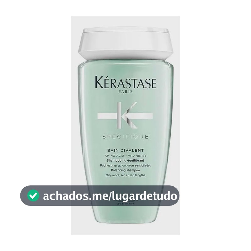 Shampoo Kérastase Specifique Bain Divalent, Para Raízes Oleosas e Cabelos Sensibilizados 250ml