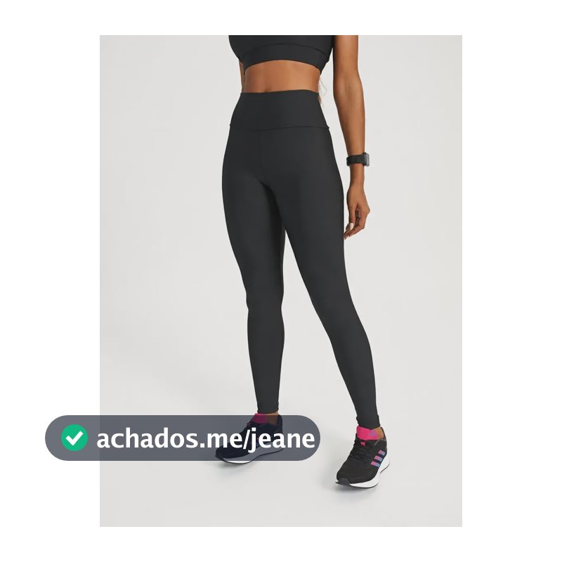 Calça Legging Feminina Fitness Academia Zero Transparência Preto G 1