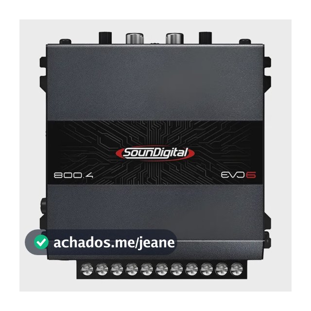 Módulo Amplificador Soundigital 800.4 Evo 6 800wrms Sd800.4 Preto