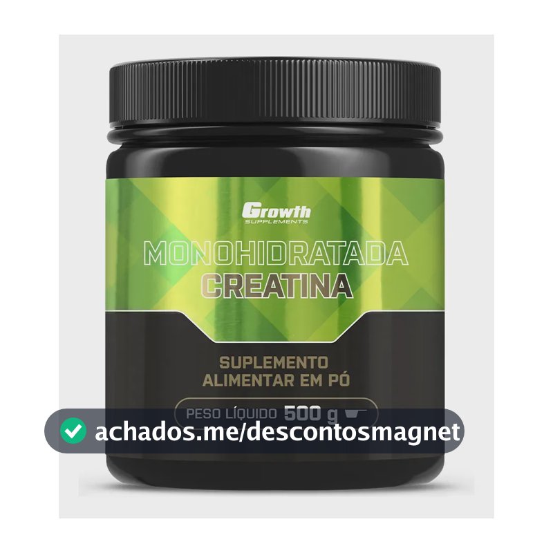 Creatina Growth Supplements Monohidratada em pó Sem sabor x 500g