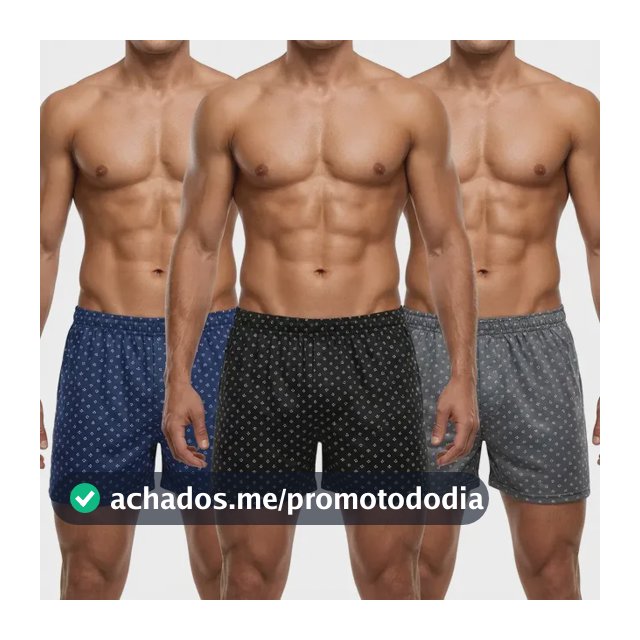 Kit 3 Short De Dormir Cueca Samba Canção Malha Fria Pijama