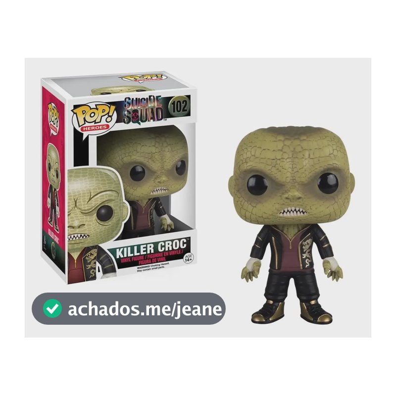 Boneco Funko Pop Dc Esquadrao Suicida Crocodilo #102