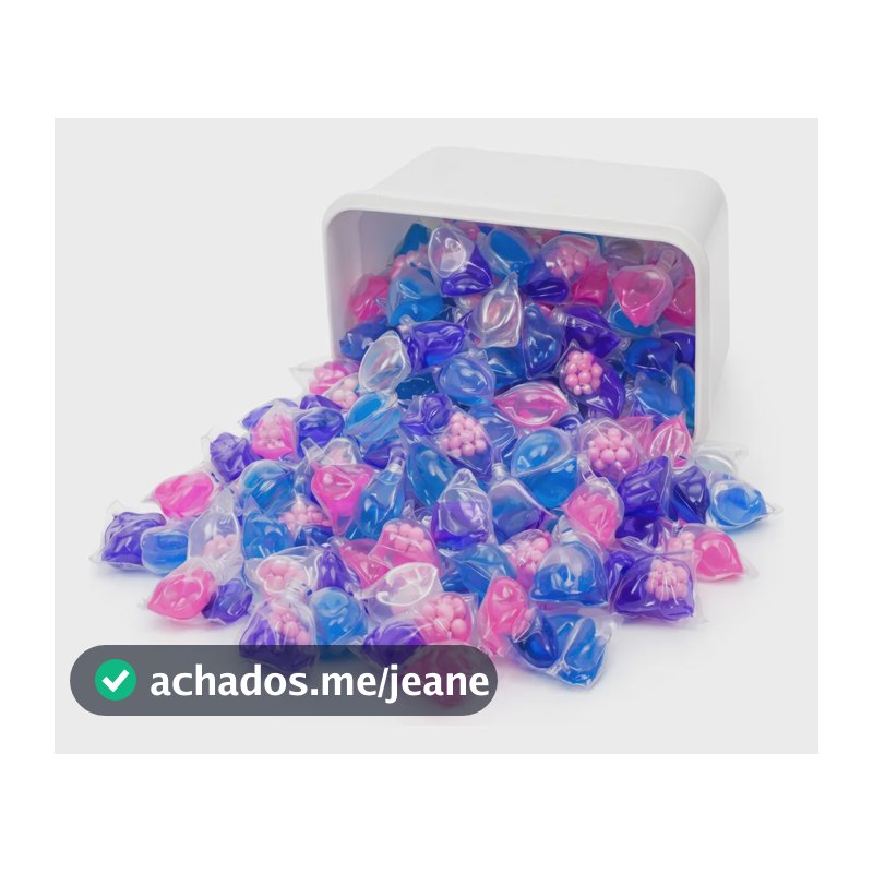 Kit 50 Cápsulas Para Lavagem Limpeza Roupas Macias Cheirosas