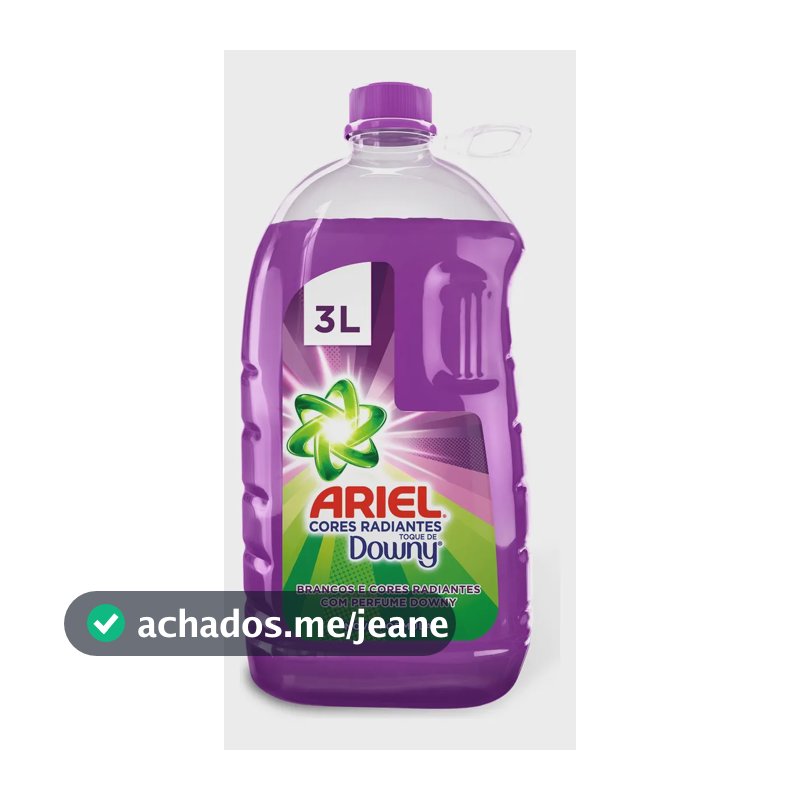 Sabão Líquido Cores Radiantes Toque De Downy 3 Litros Ariel