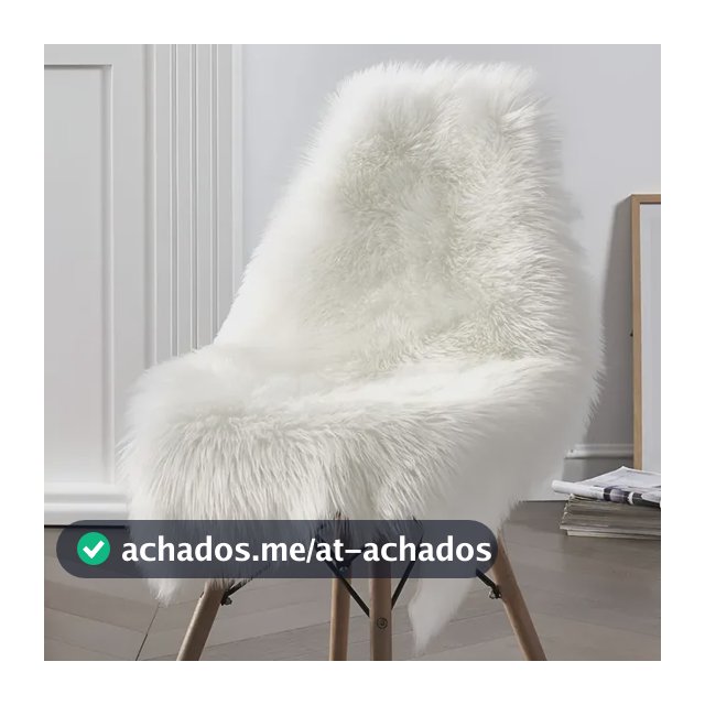 Manta Pelucia Pelo Alto Luxo Decoração, Fotos 80cm X 50 Cm