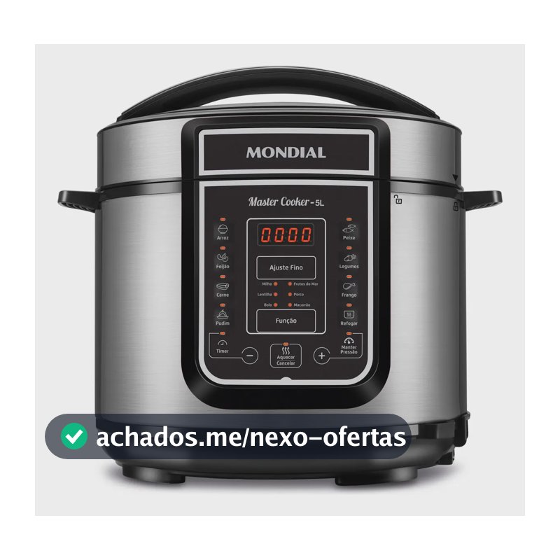 Panela de Pressão Elétrica Digital 5L Mondial 900W - PE-38