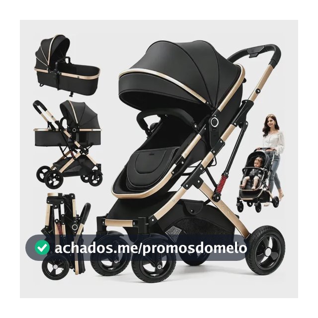 Carrinho De Bebê Passeio Reversivel Chique Conforto 3 Em 1