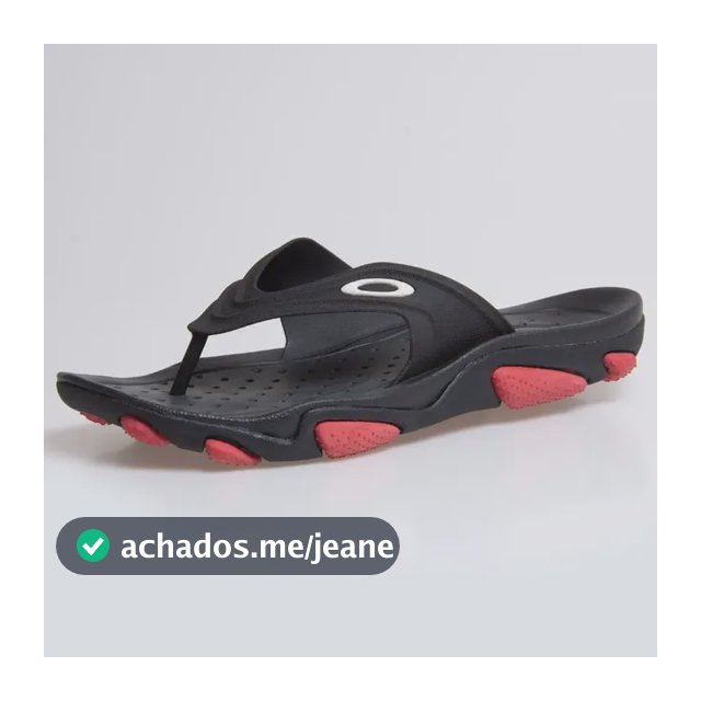 Chinelo Masculino Oakley Titan Black Red Original