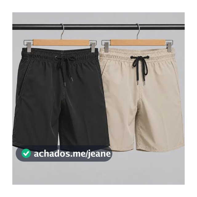 Kit 2 Bermudas Tactel Elastano Masculina Crossfit Corrida