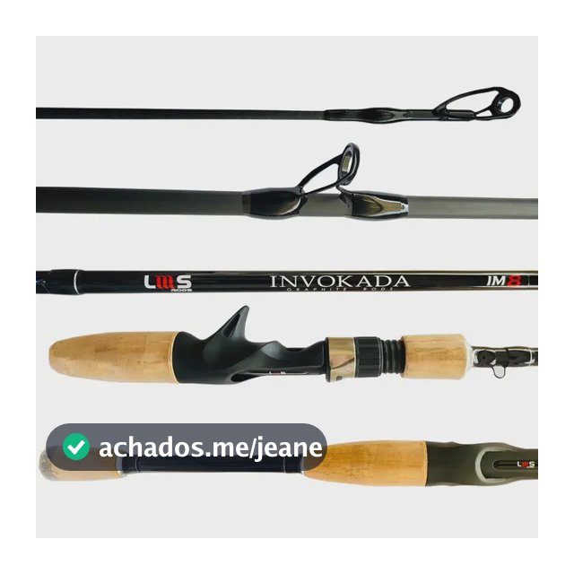 Vara Pesca Tucunare Robalo Black Bass Lumis Invokada 6-17lb Cor Preto