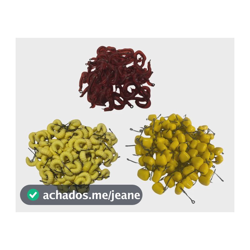 Kit 15un. + Brinde Isca Artificial Aromatizada Para Tilápia Variadas