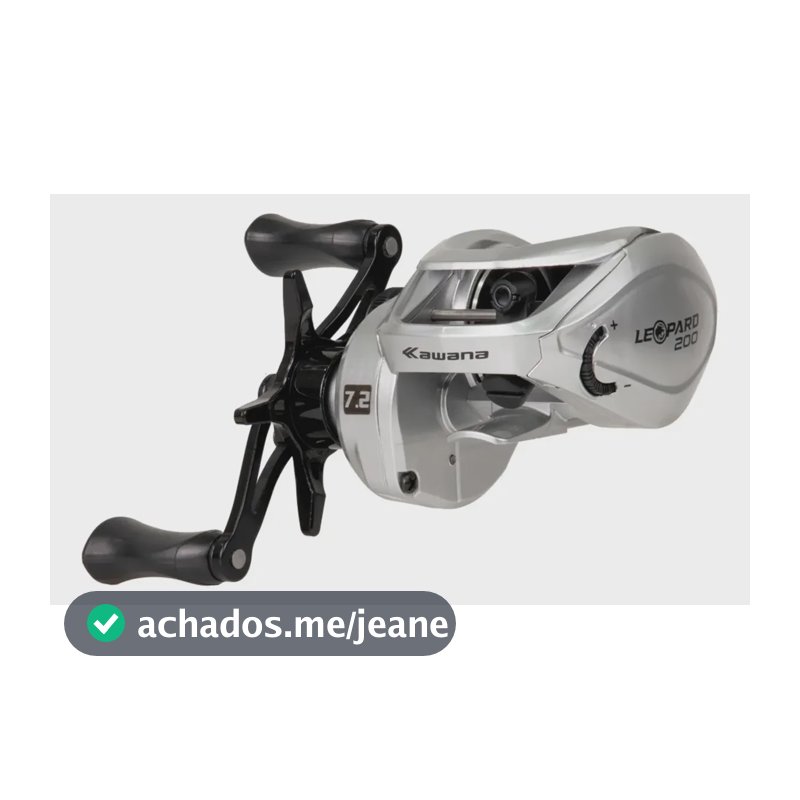 Carretilha Leopard - 10 Rol | Drag 9 Kg | Alta Performance Cinza Direito
