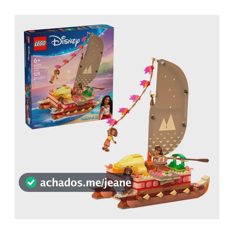 Lego® Disney Canoa De Aventura Da Moana 43270