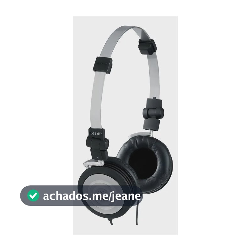 Fone De Ouvido On-ear AKG K414 P Cor Preto