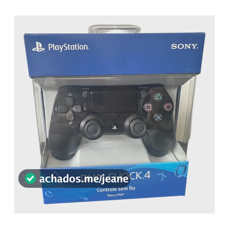 Controle Playstation Dualshock 4 Sony Cor Preto Ps4 Pc Gamer Preto-azeviche