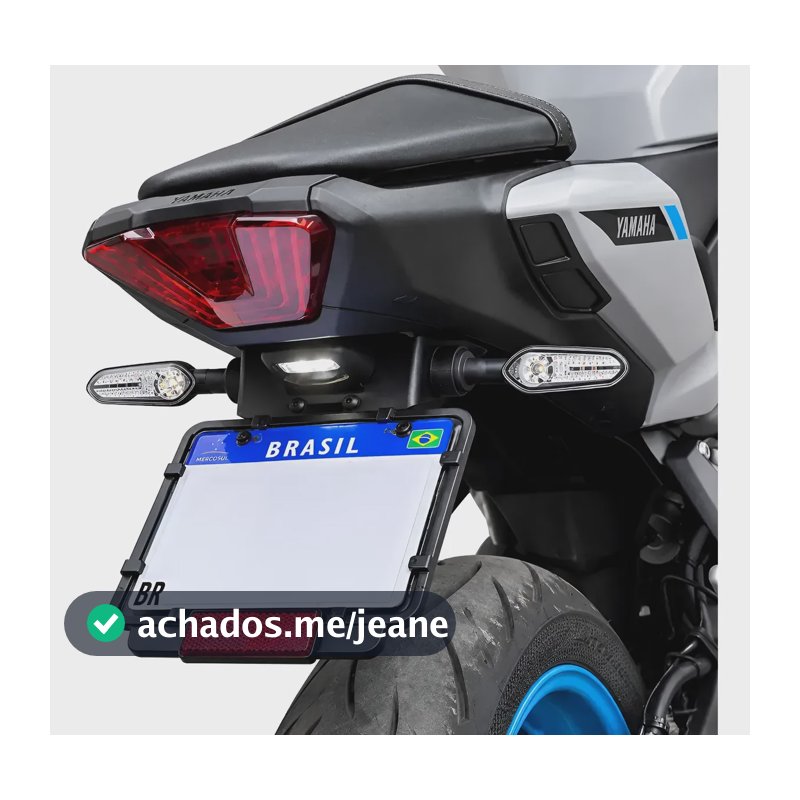 Eliminador Rabeta Mt 03 Mt03 R3 Setas Originais 2015 A 2027 Preto