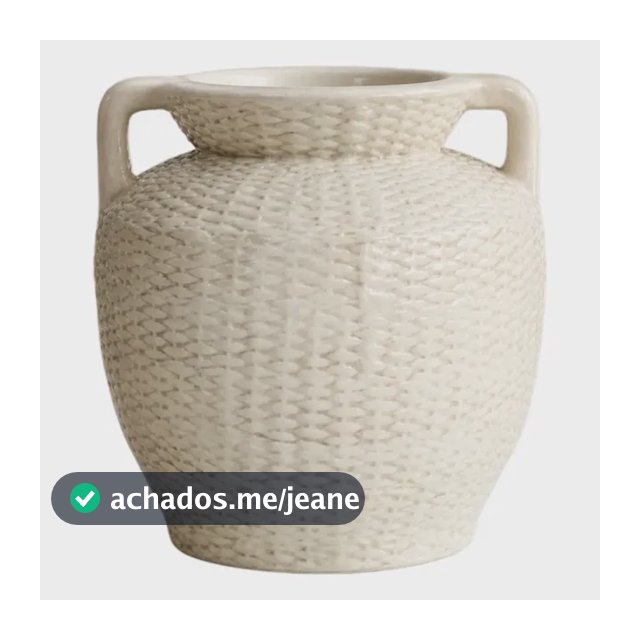 Vaso Decorativo De Textura Trançada Para Mesa De Casa