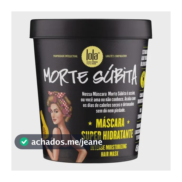 Máscara De Hidratação Morte Súbita 450g Lola Cosmetics