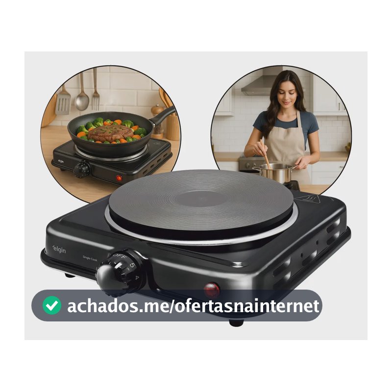 Fogão Portátil Single Cook 1 Boca Elgin