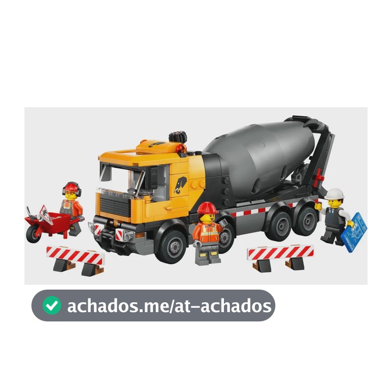 Brinquedo de construção de caminhão LEGO® City Trompo 60478